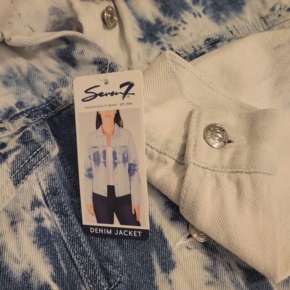 NWT Seven7 tie dyed denim jacket - Picture 5 of 5
